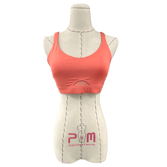Victoria Sport Orange Racerback Adjustable Sports Bra Elastic Band Womens Medium - Picture 1 of 7